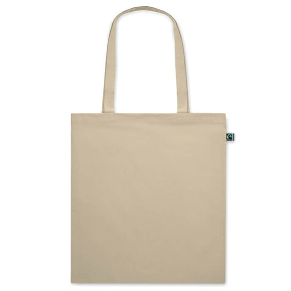 Kolorowa Eko Torba Na Zakupy z Bawełny Fairtrade 140 gr/m² MO2098-53 Kość Słoniowa