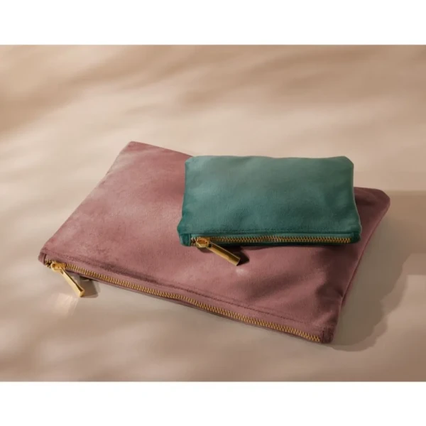 Aksamitna Eko Saszetka / Etui z Recyklingu BG715 Rose Quartz L Jade S