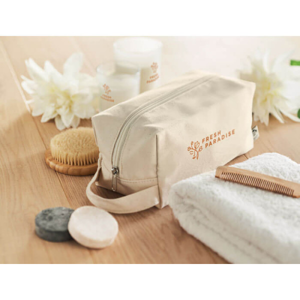 Eko Organiczna Kosmetyczka / Etui z Podszewką MO6853-13 Naturalny