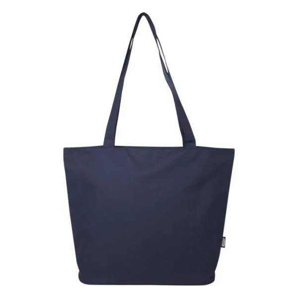 Torba Na Zakupy Zapinana Na Zamek z Recyklingu RPET PC130052-55 Granatowy