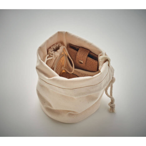Małe Organiczne Etui / Organizer Na Kosmetyki lub Akcesoria MO6624-13 Naturalny