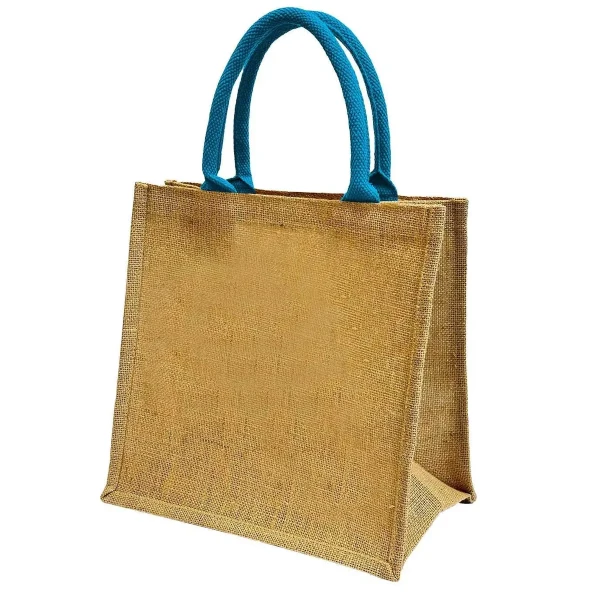 Torba Z Juty Na Zakupy CP905M Natural Turquoise