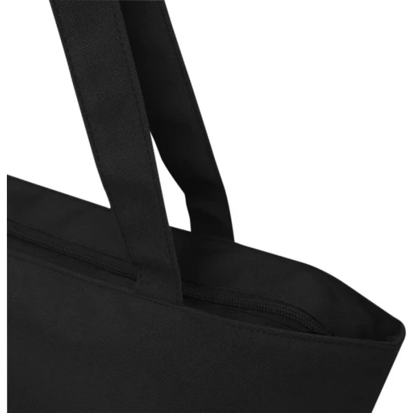 Torba Na Zakupy Zapinana Na Zamek z Recyklingu RPET PC130052-90 Czarny