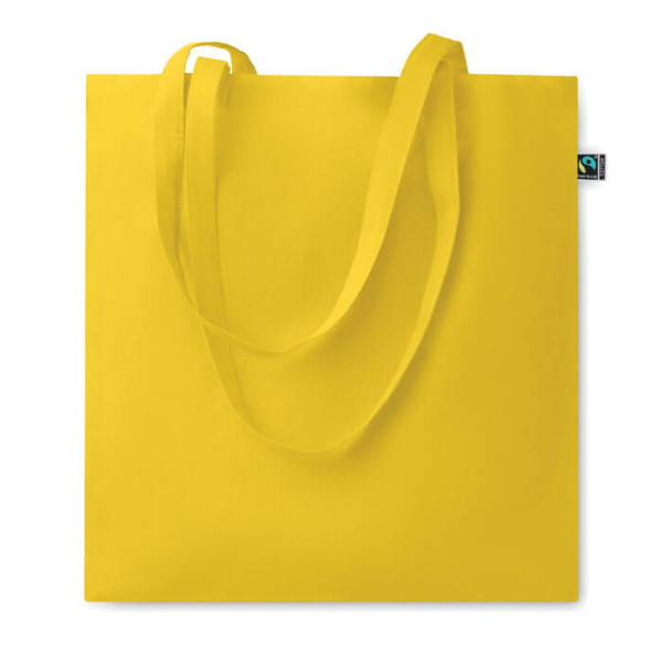 Kolorowa Eko Torba Na Zakupy z Bawełny Fairtrade 140 gr/m² MO2098-08 Żółty
