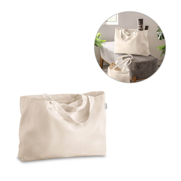 Eko Materiałowa Torba z Recyklingu Hi92330 Jasny Naturalny