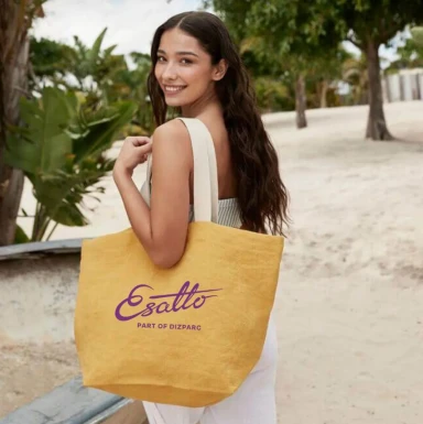 Torba Na Zakupy z Miekkiej Juty W466 Saffron LS3