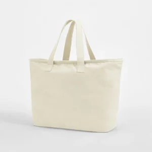 Duża Wytrzymała Płócienna Torba Na Zakupy lub Plażę Zapinana Na Zamek W606