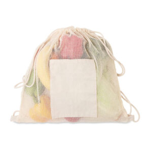 Eko bawełniany worek / plecak na żywność MO9999