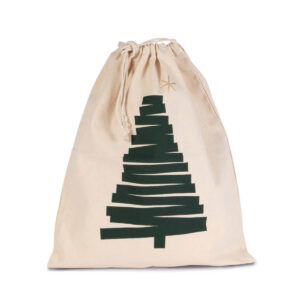Eko bawełniany worek ze świątecznym nadrukiem KI0746