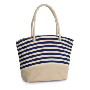 Eko jutowo-bawełniana torba plażowa na zamek KI0283