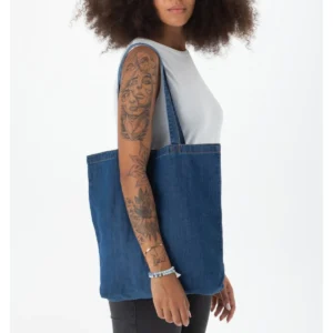 Eko jeansowa torba z bawełny organicznej M195