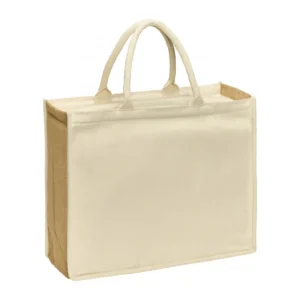 Termiczna Torba z Bawełny Płóciennej i Juty z Zamkiem Riviera