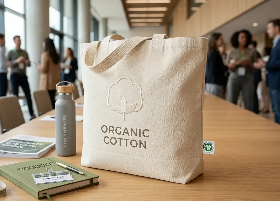 Raportowanie ESG i dyrektywa CSRD: Dlaczego torby reklamowe z nadrukiem to bezpieczny wybór dla Twojej firmy? 2 Torba Bawelny Organicznej Na Konferencje B2B EvergreenBags 101b e1781028208662